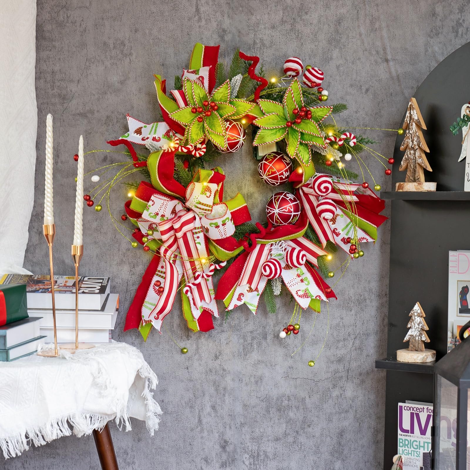 Soomeir emballage cadeau soigné prêt à offrir pour décoration saisonnière