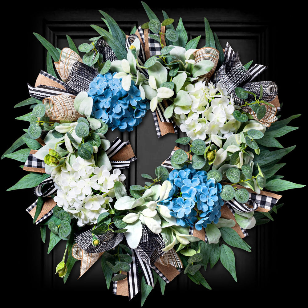 soosubel couronne hortensia face à la porte, accueil instantané