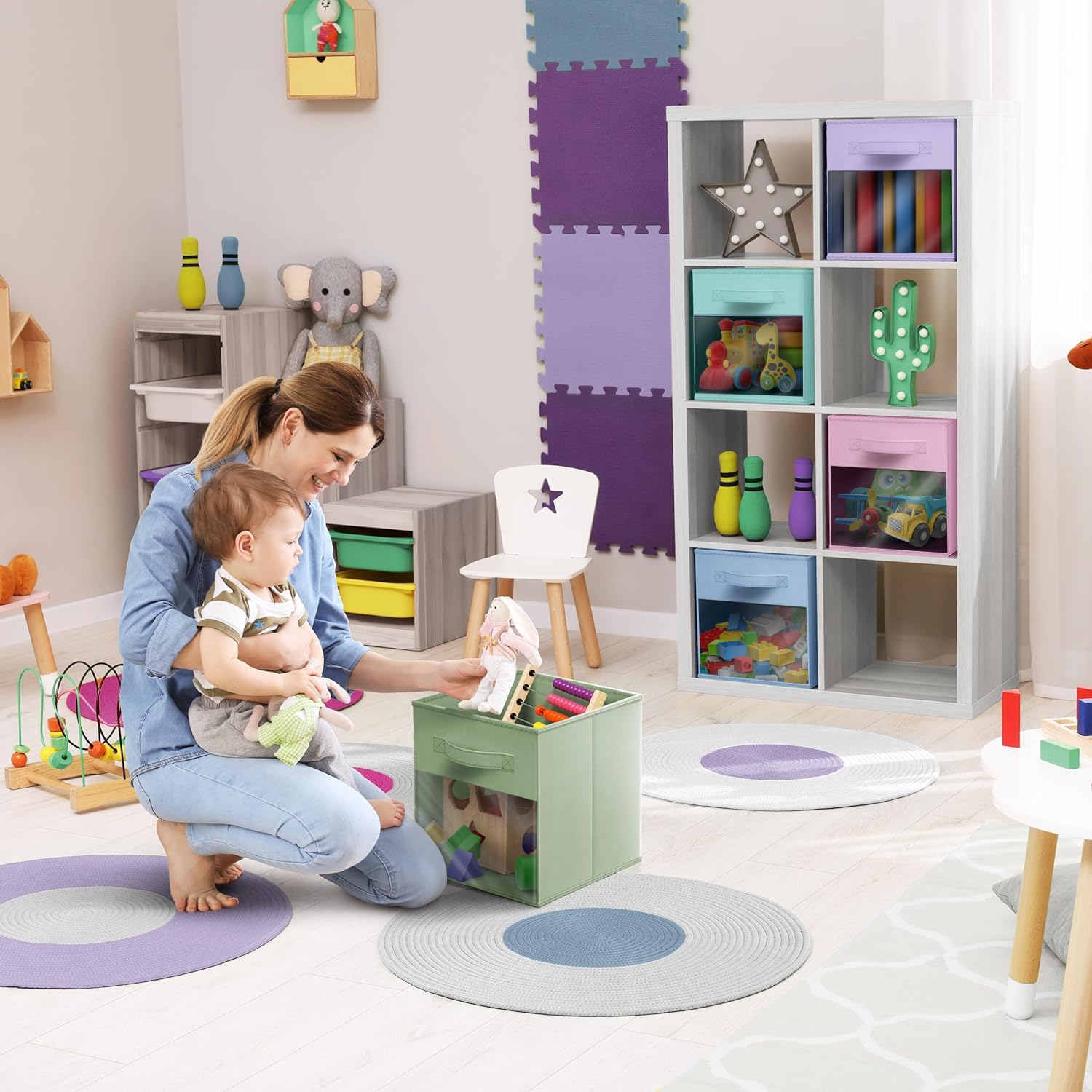 Sorbus cube rempli de jouets illustrant organisation enfant