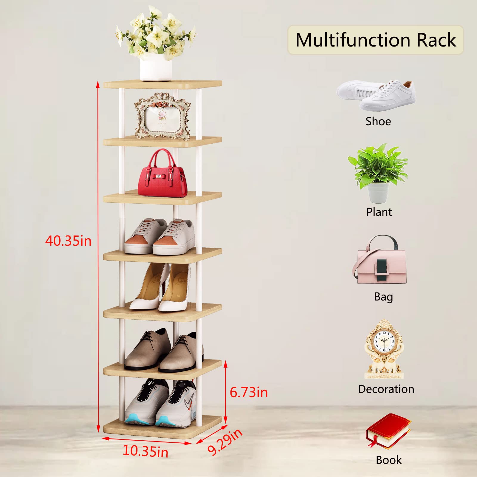 SORCEDAS étagère utilisée pour plantes et décor, look élégant