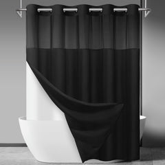 SORTTO vue de face du rideau noir 71x80 apportant élégance et protection