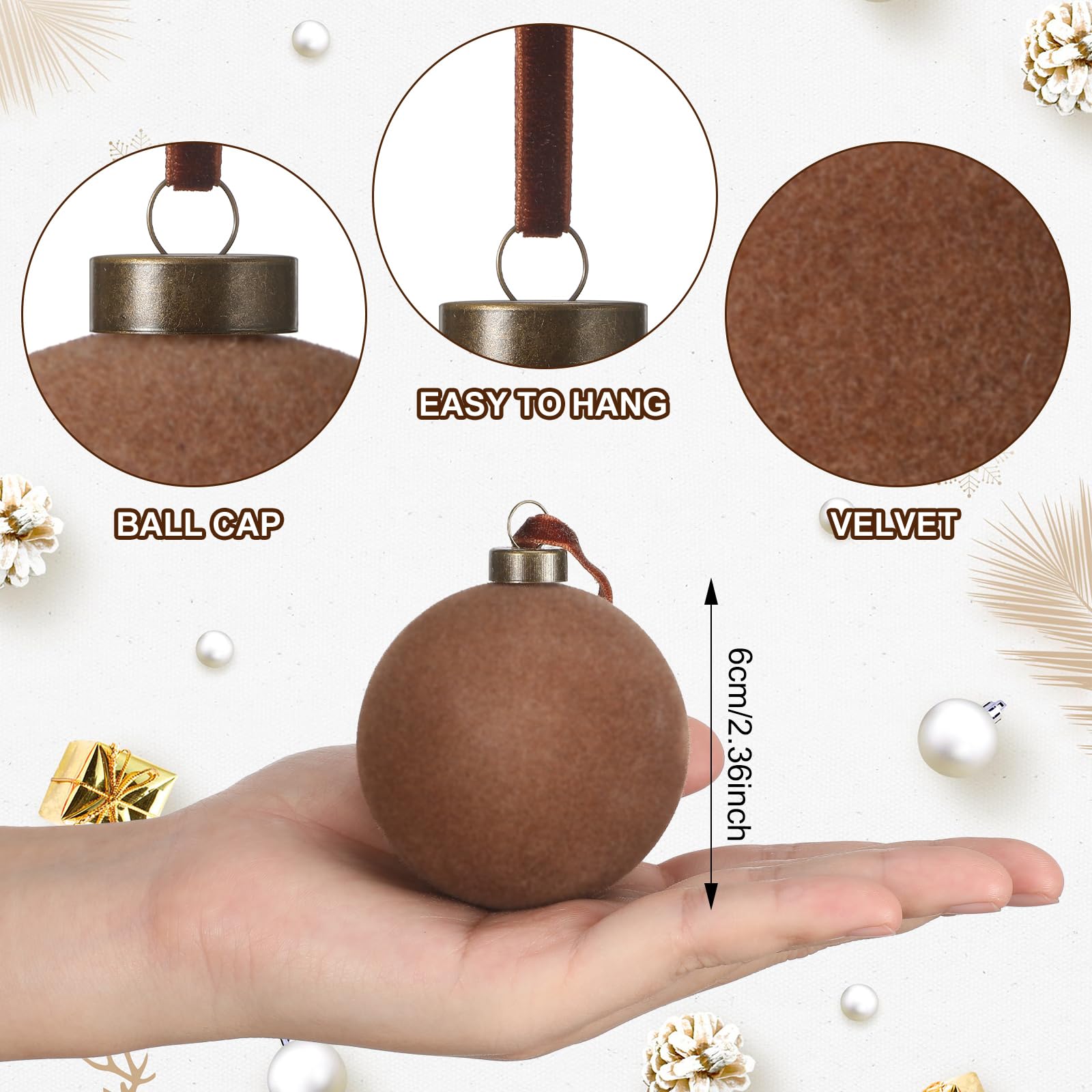 Sotiff boule suspendue sur sapin illustrant suspension facile et rendu festif