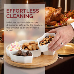 SOUJOY bol central en porcelaine utile pour dips et condiments