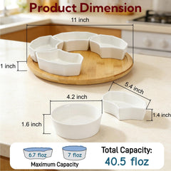 SOUJOY gros plan sur coupelles en porcelaine montrant finition durable