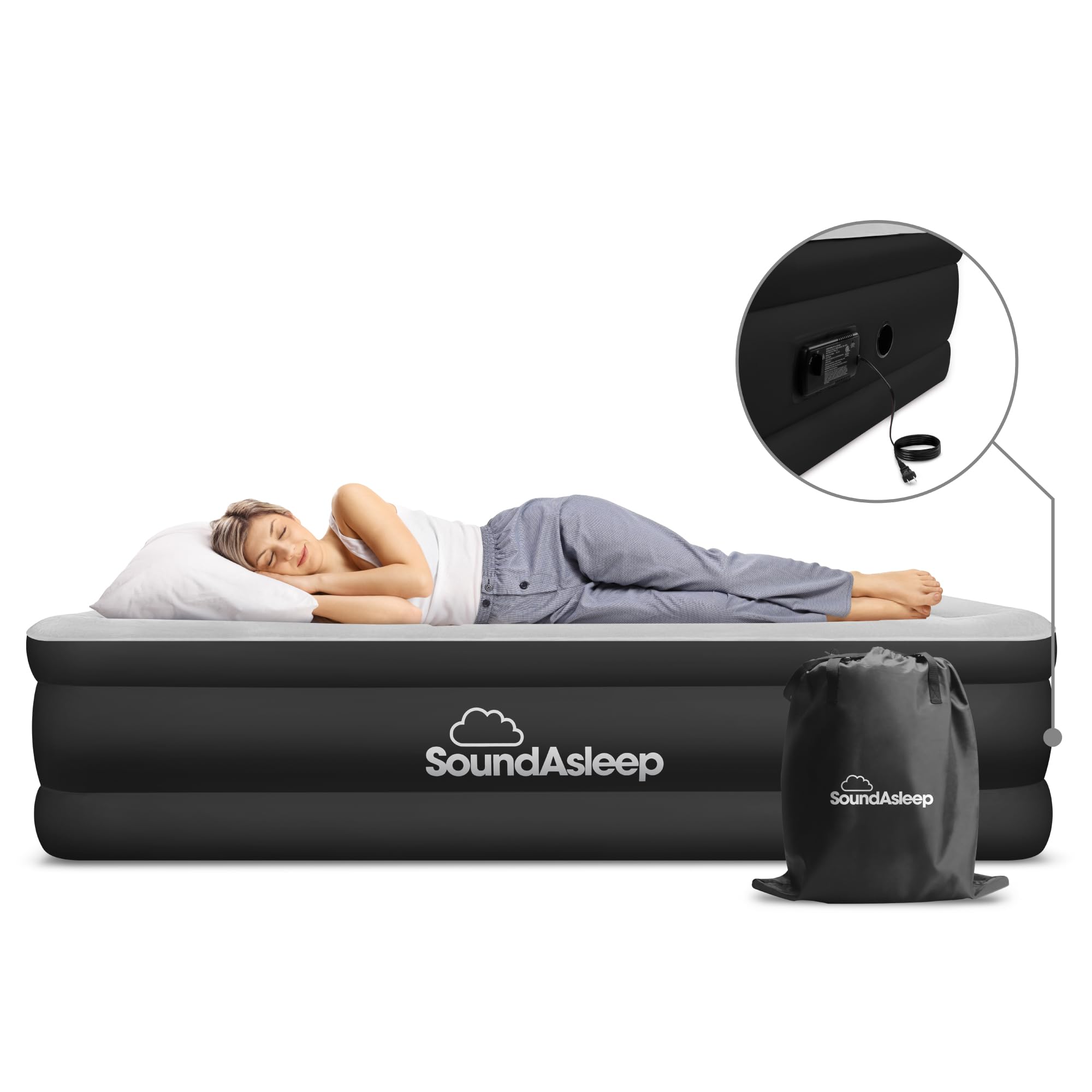 SoundAsleep fond SureGrip antidérapant assurant stabilité sur sol
