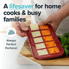Souper Cubes comparaison taille avec cuillère pour portions précises