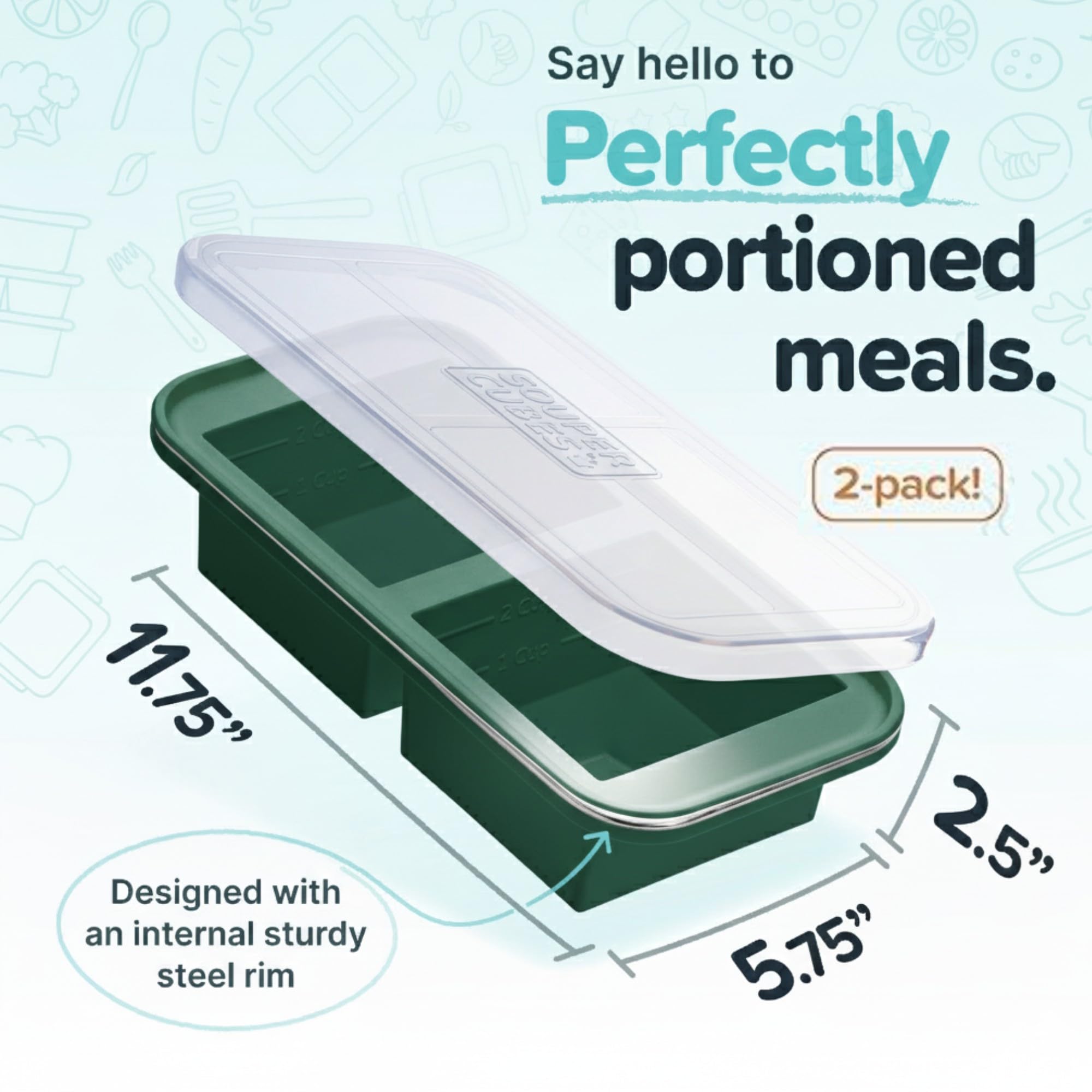 Souper Cubes dans un four sans couvercle illustrant le réchauffage sûr