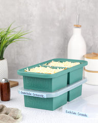 Souper Cubes gros plan sur le couvercle hermétique pour stockage sans fuite