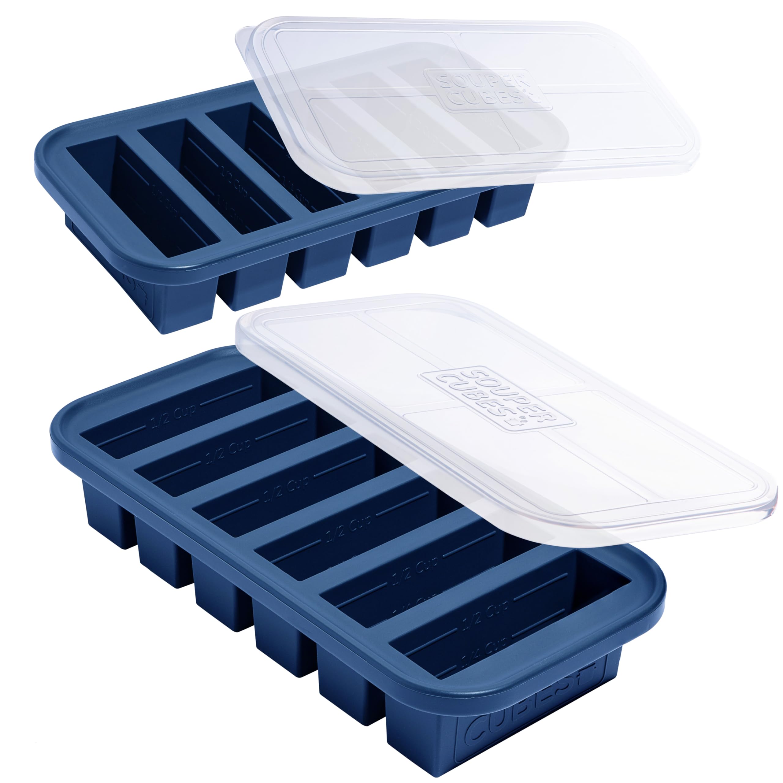 Souper Cubes vue avant du pack bleu montrant le design et gain de temps