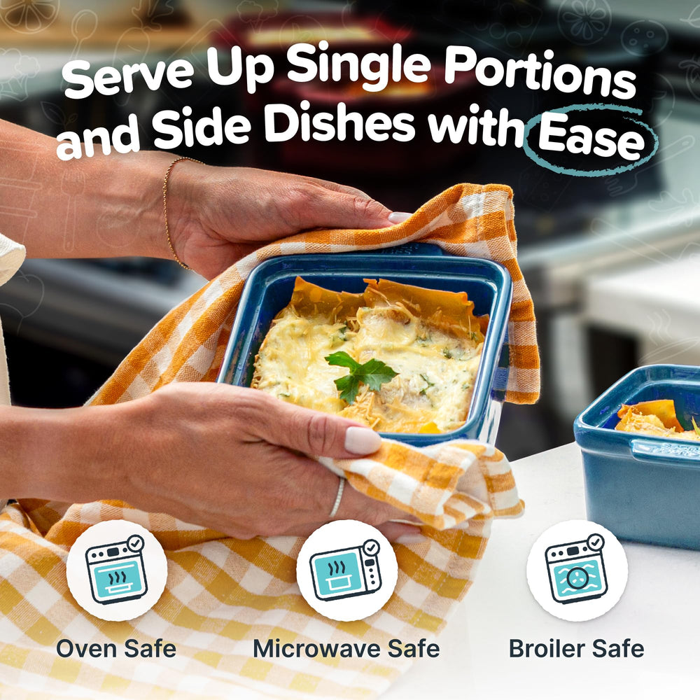 Souper Cubes plat au four en cuisson facile et réchauffage sûr