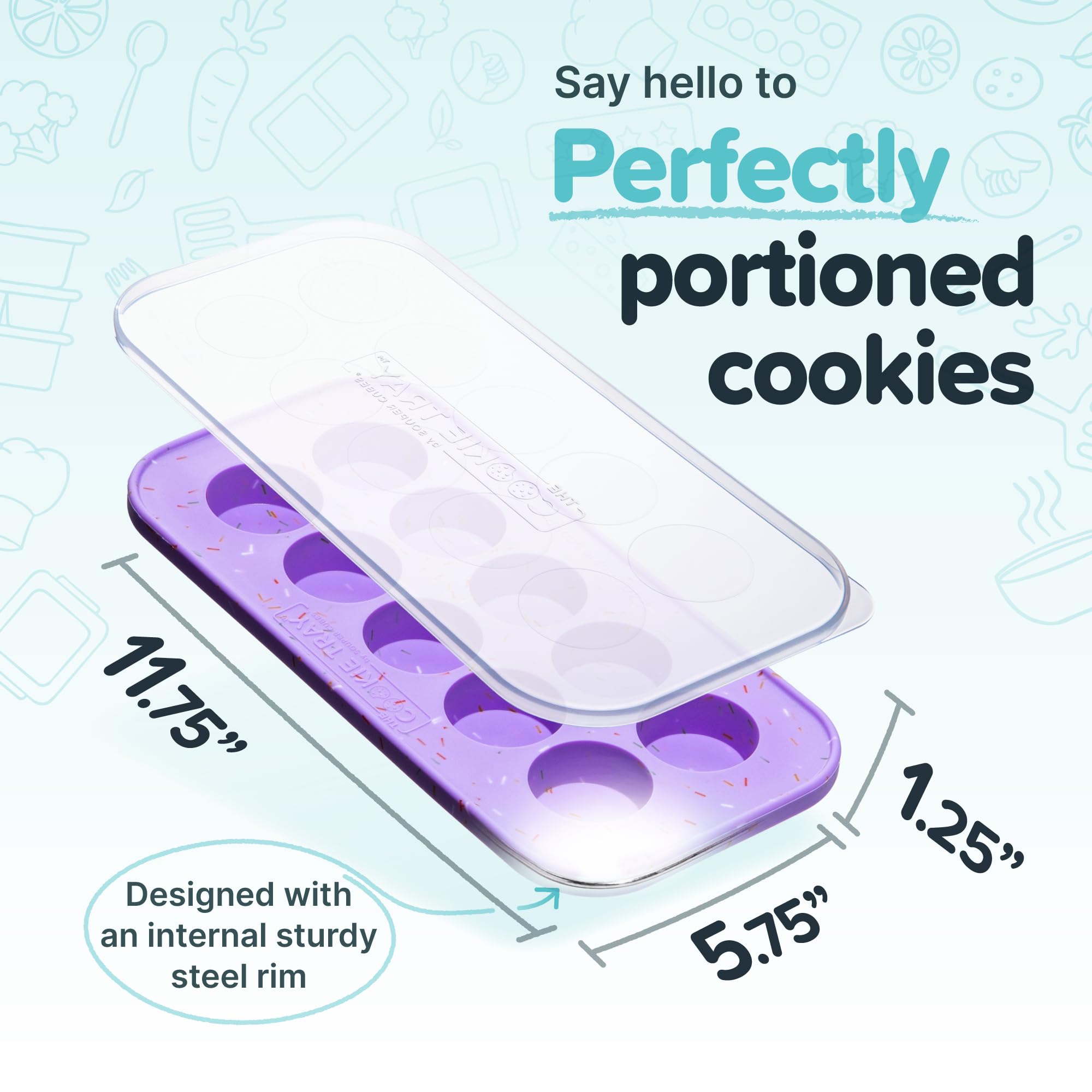 Souper Cubes gros plan du silicone flexible facilitant le démoulage