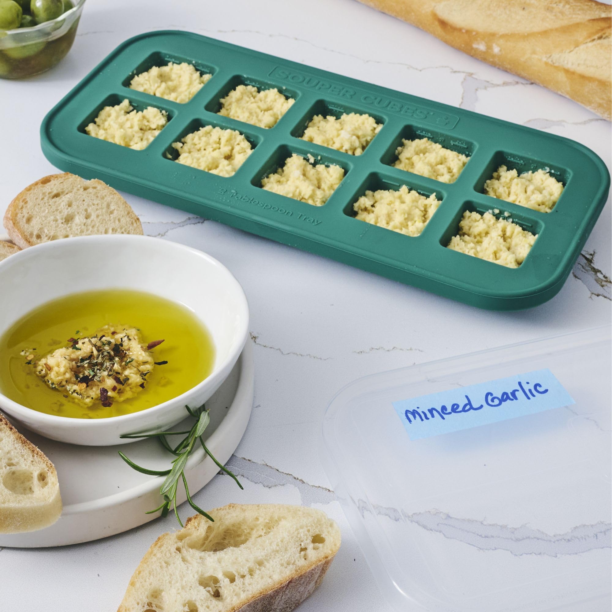 Souper Cubes gros plan silicone platine indiquant simplicité nettoyage