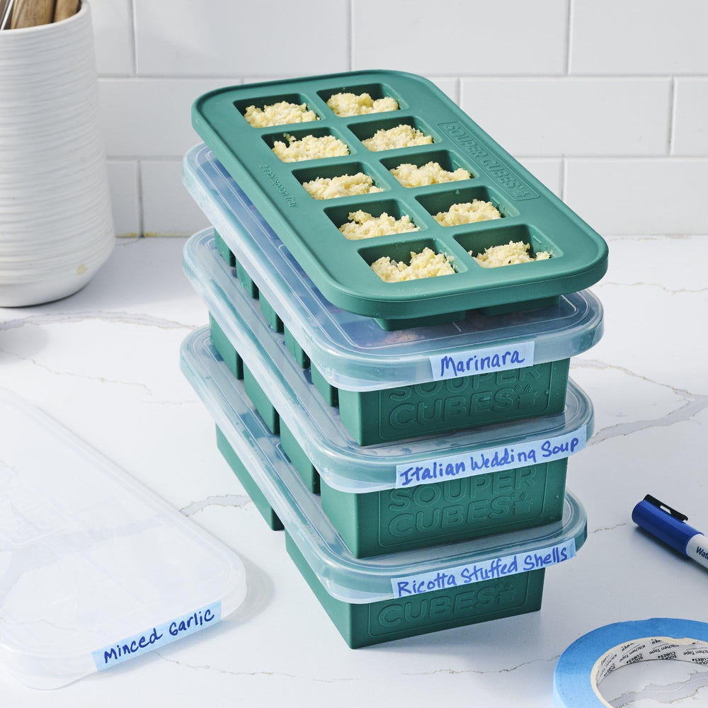 Souper Cubes gros plan sur le silicone durable, facile à démouler et résistant