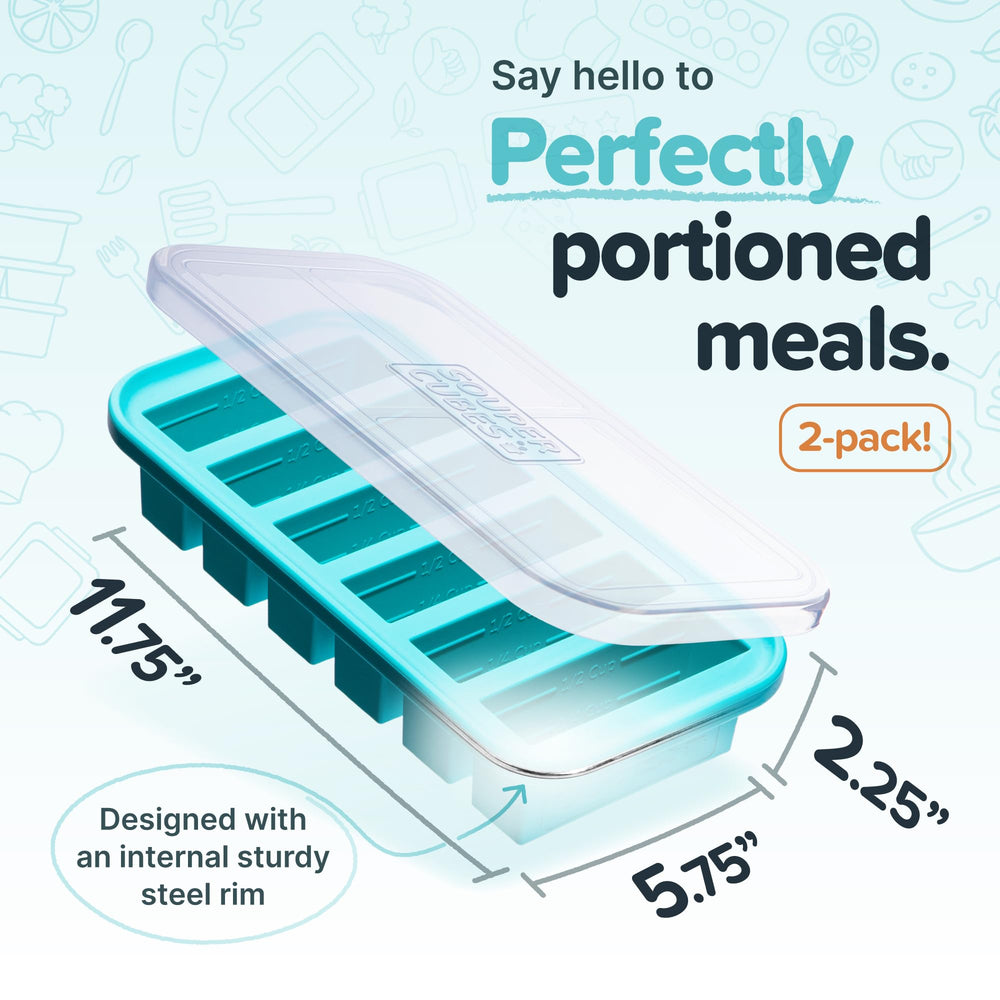 Souper Cubes gros plan sur la texture silicone montrant durabilité et flexibilité