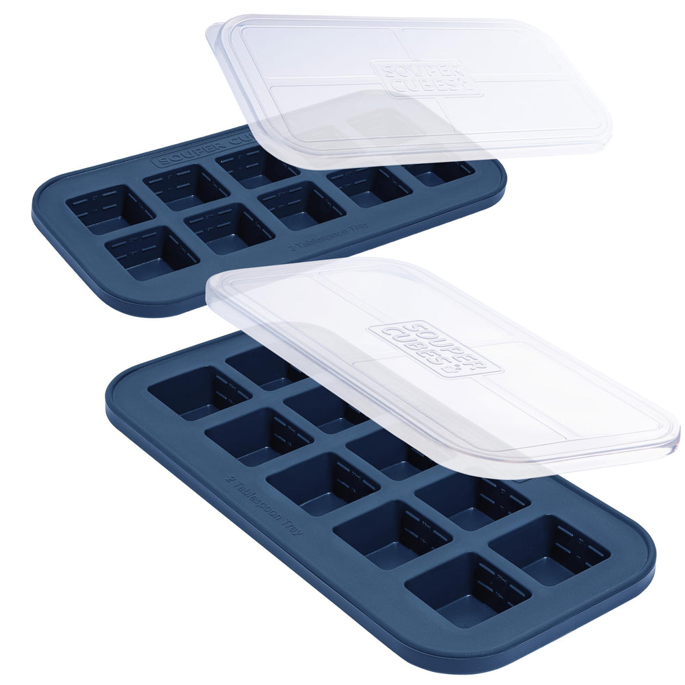 Souper Cubes packaging avant montrant le lot bleu et bénéfice gain de temps