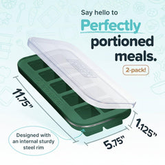Souper Cubes portion de pesto démoulée illustrant portionnement précis
