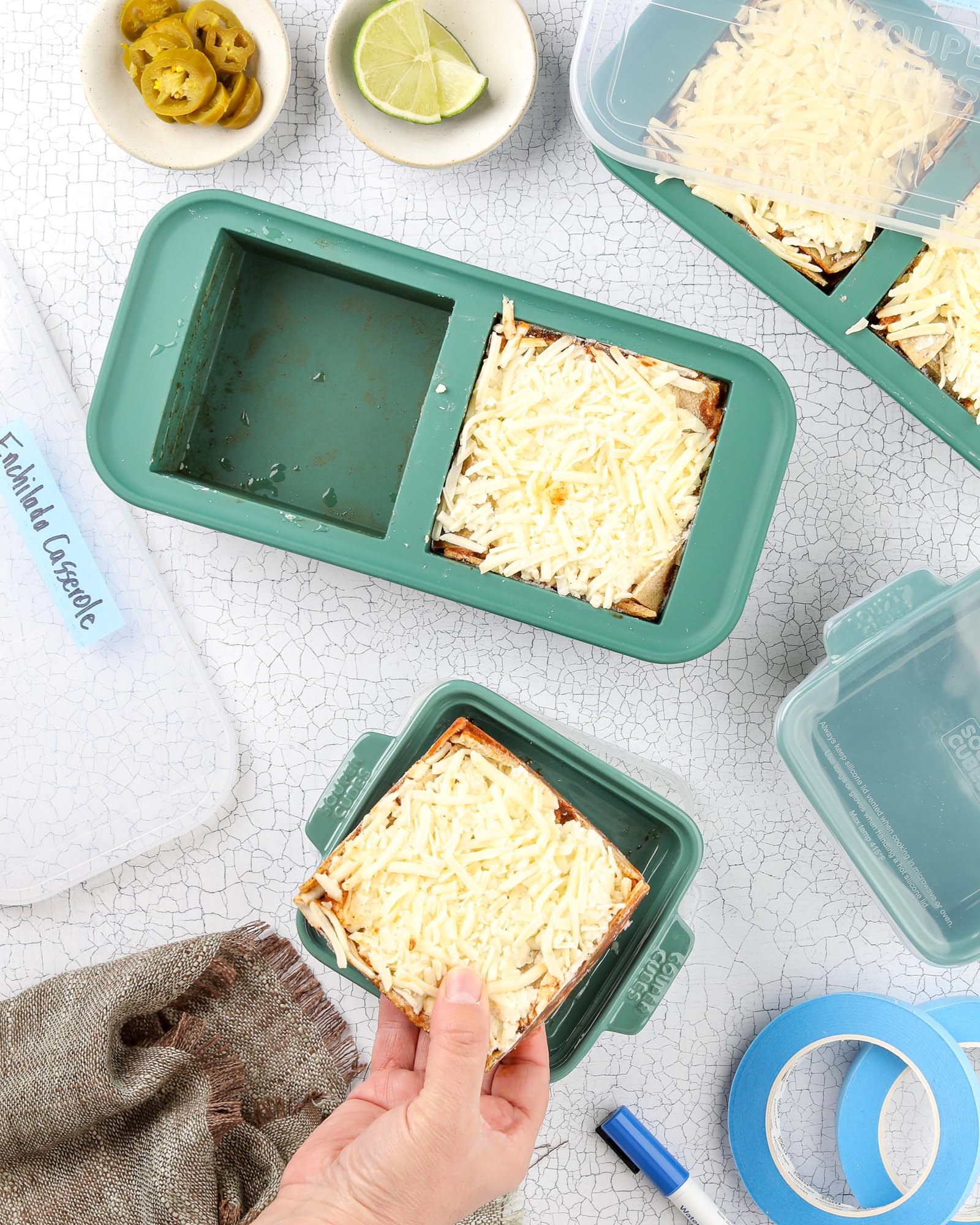 Souper Cubes texture silicone souple et jante acier pour démoulage facile