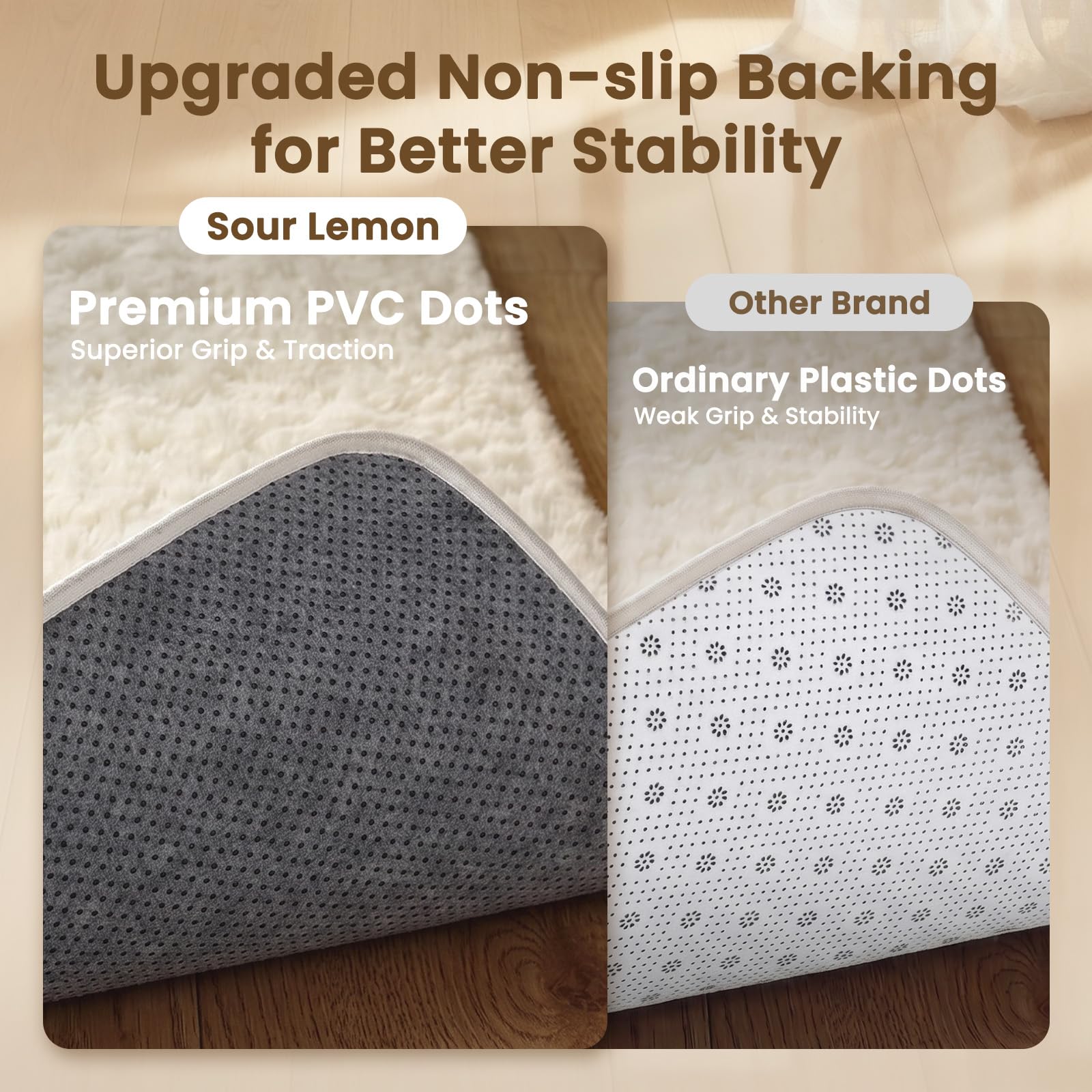 Sour Lemon tapis au pied du lit apporte douceur au réveil matinal