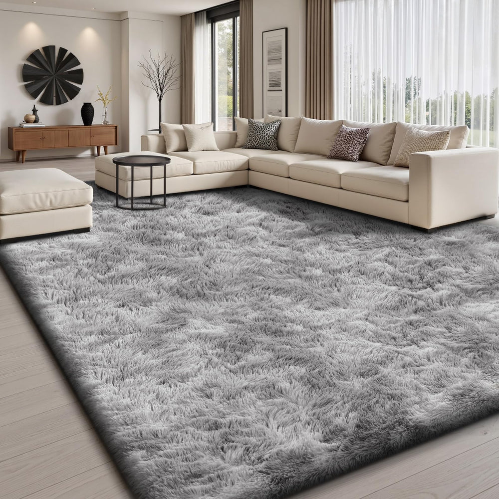 Sour Lemon vue avant du tapis gris montrant un décor cosy et moderne