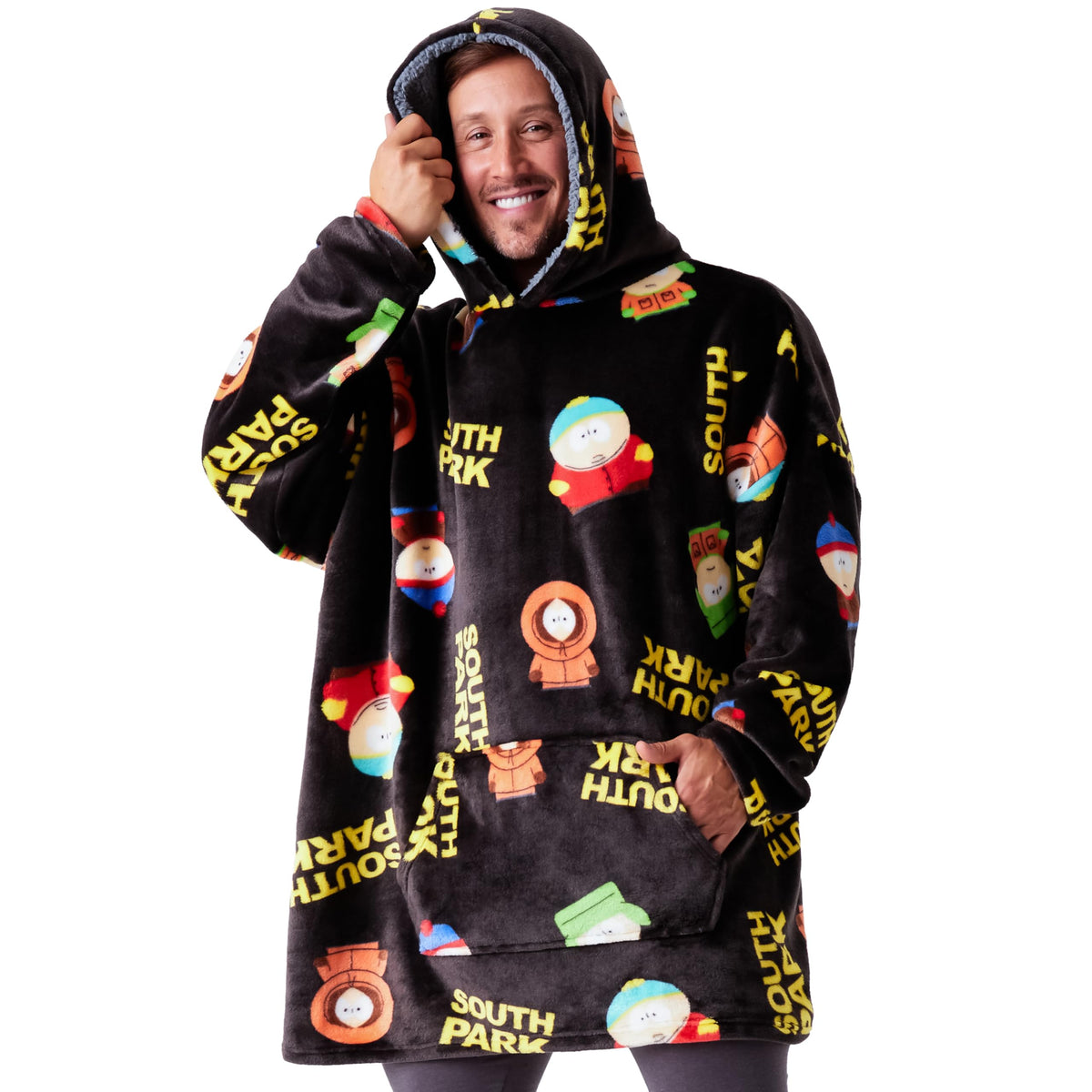 South Park hoodie devant avec logo visible offrant confort officiel
