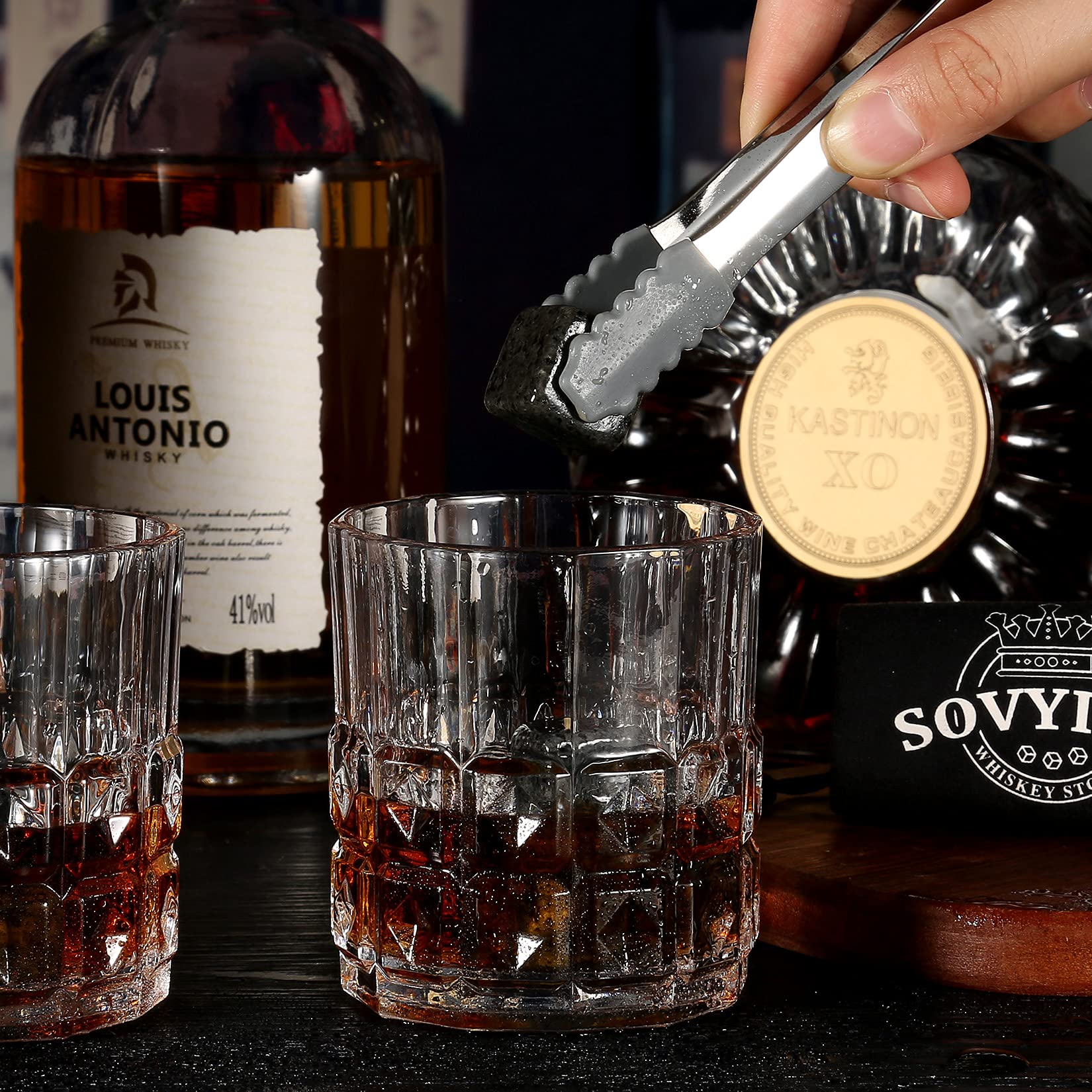 Sovyime coffret présenté sur un bar, cadeau prêt à offrir et décoratif