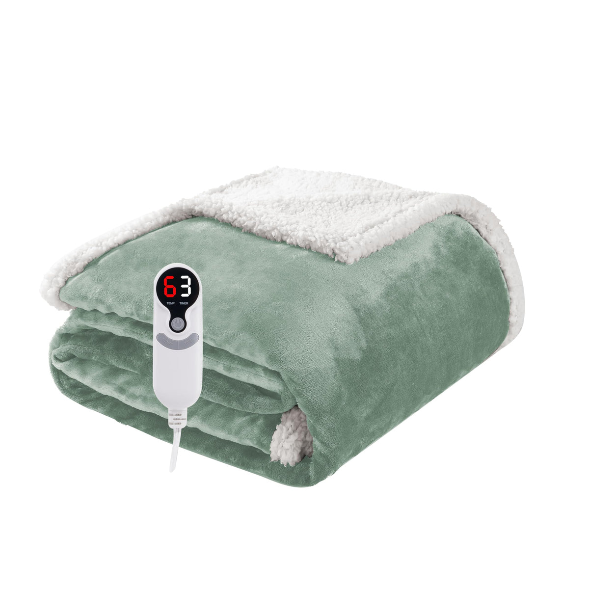 Soypipo plaid chauffant face avant montrant design et taille, chaleur confortable