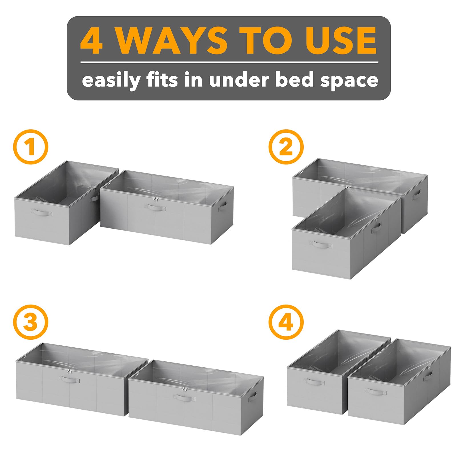 SpaceAid boîte remplie de draps et couvertures pour organisation rapide