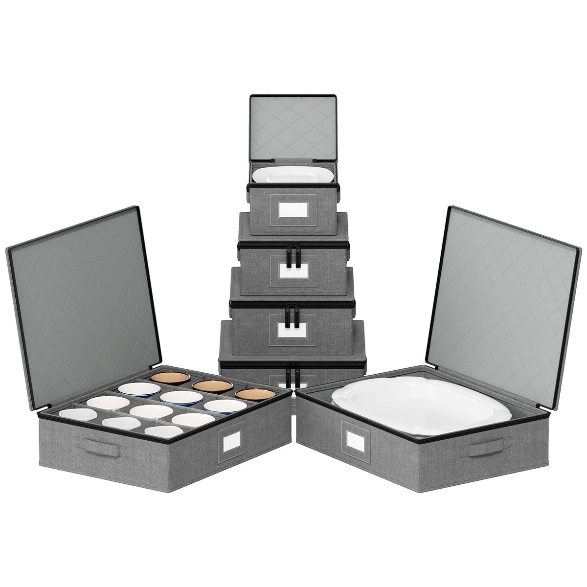 SpaceAid face avant du coffret gris, protection robuste et esthétique