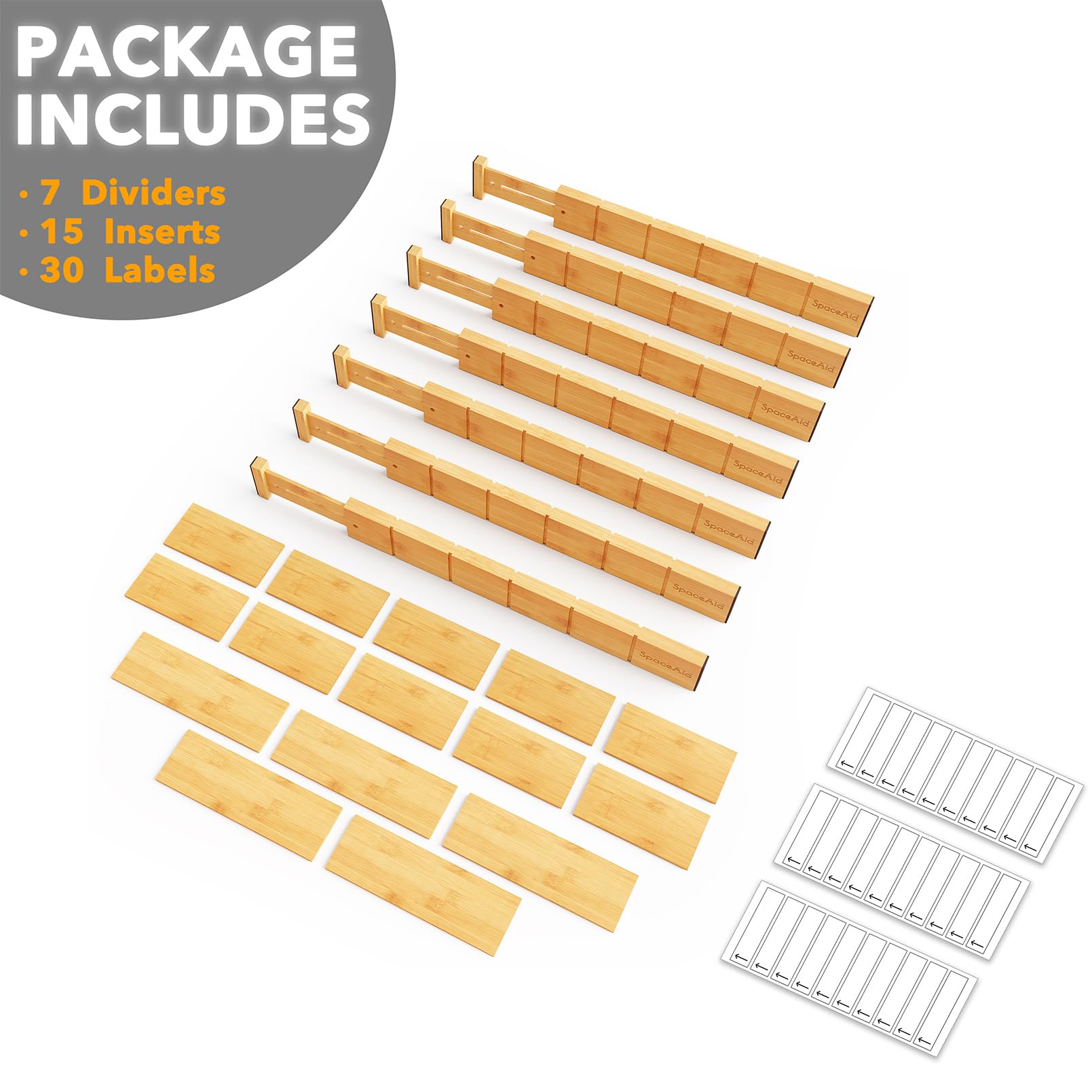 SpaceAid ambiance commode montrant rangement organisé et aspect naturel