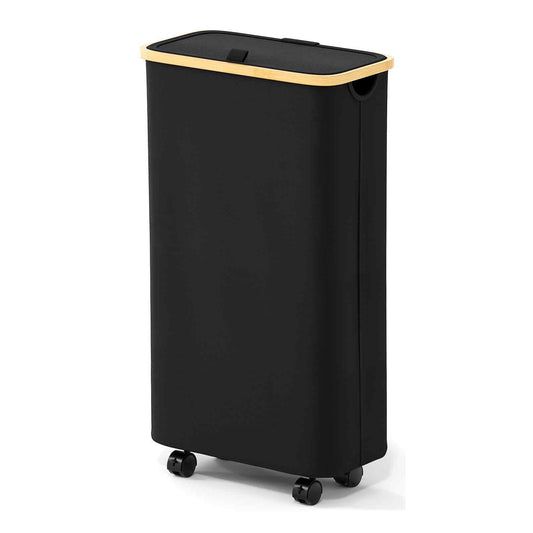 SpaceAid vue avant du panier noir montrant design mince et capacité