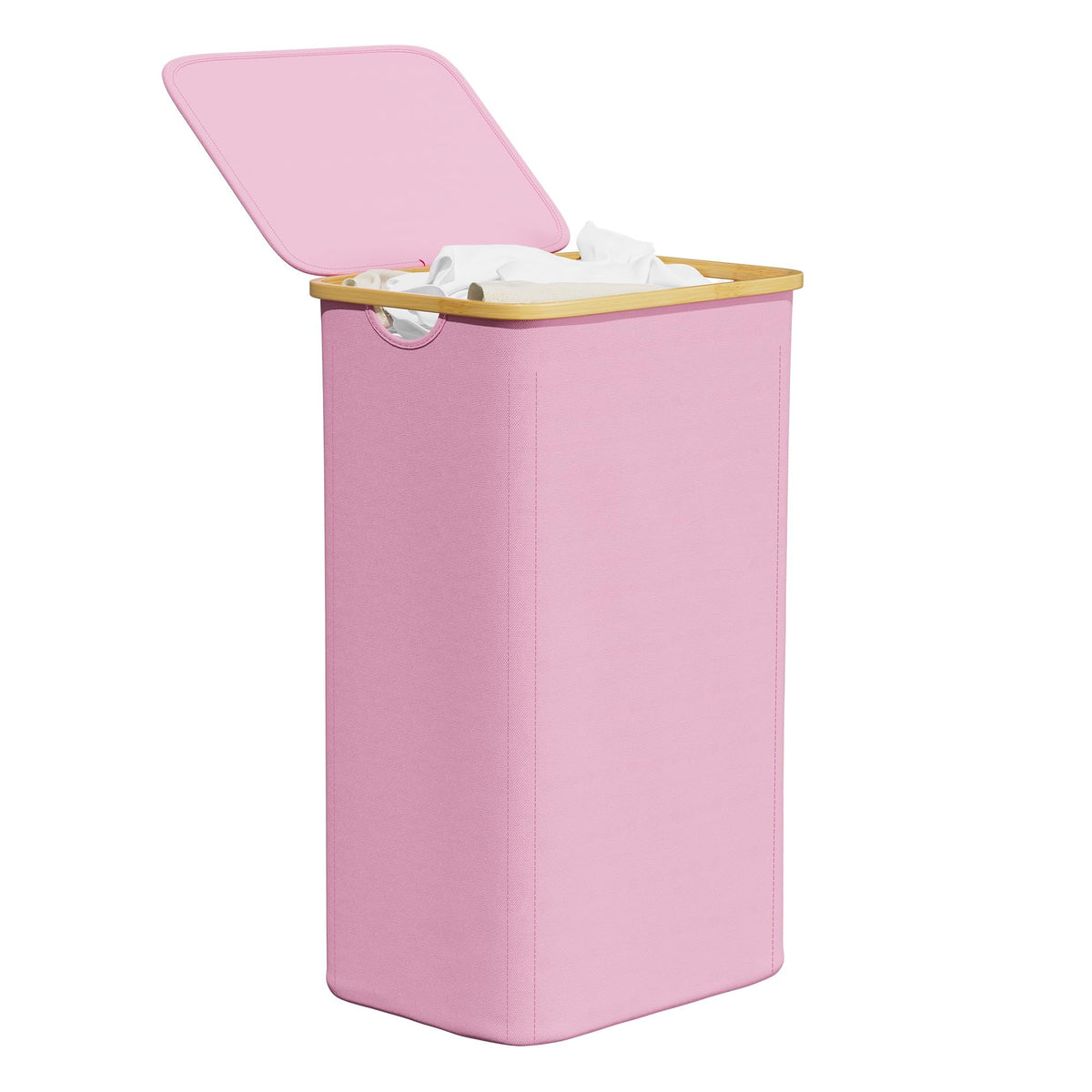 SpaceAid panier devant rose montrant grande capacité et gain de place