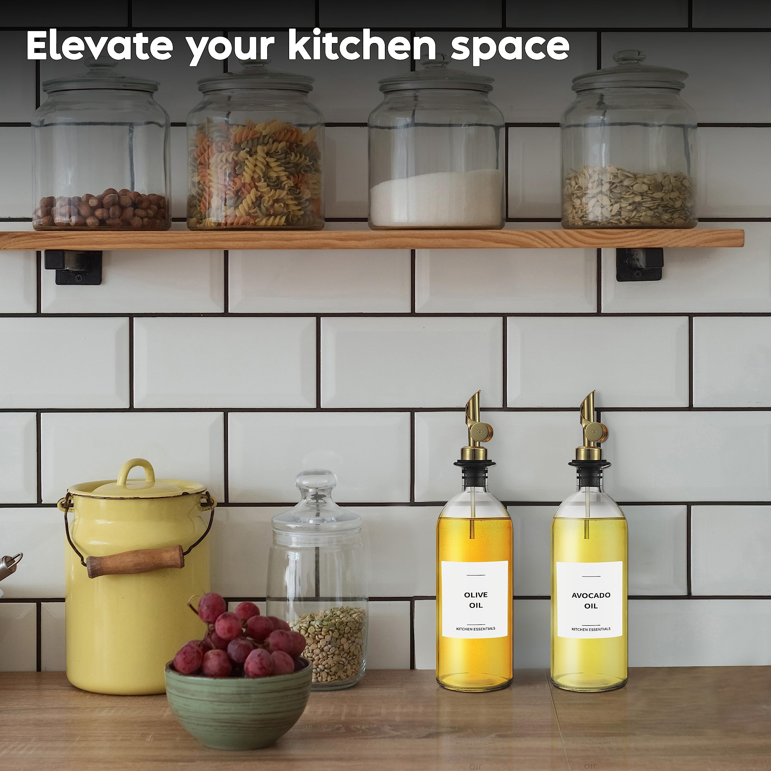 Spaceneat flacon comparé à une main, capacité 500 ml clairement visible