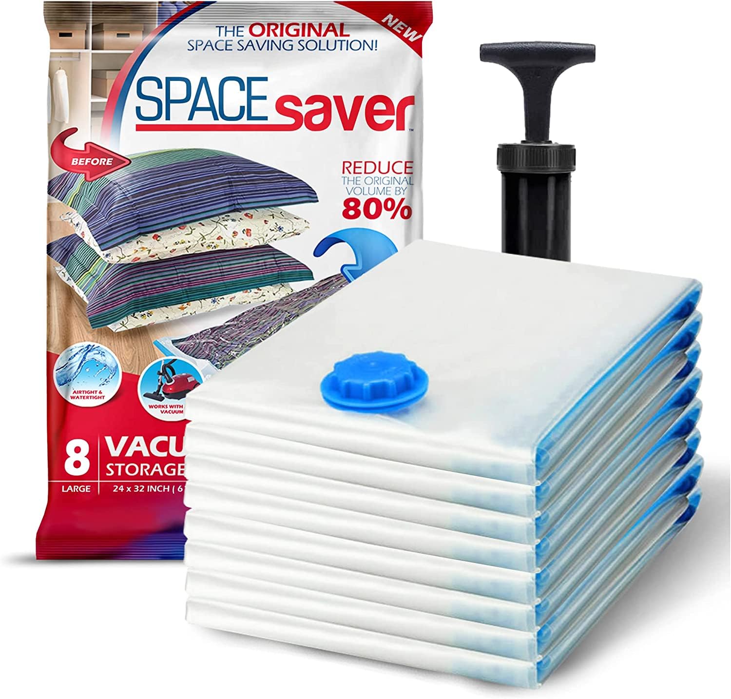 Spacesaver vue avant du paquet montrant le lot et gain de place