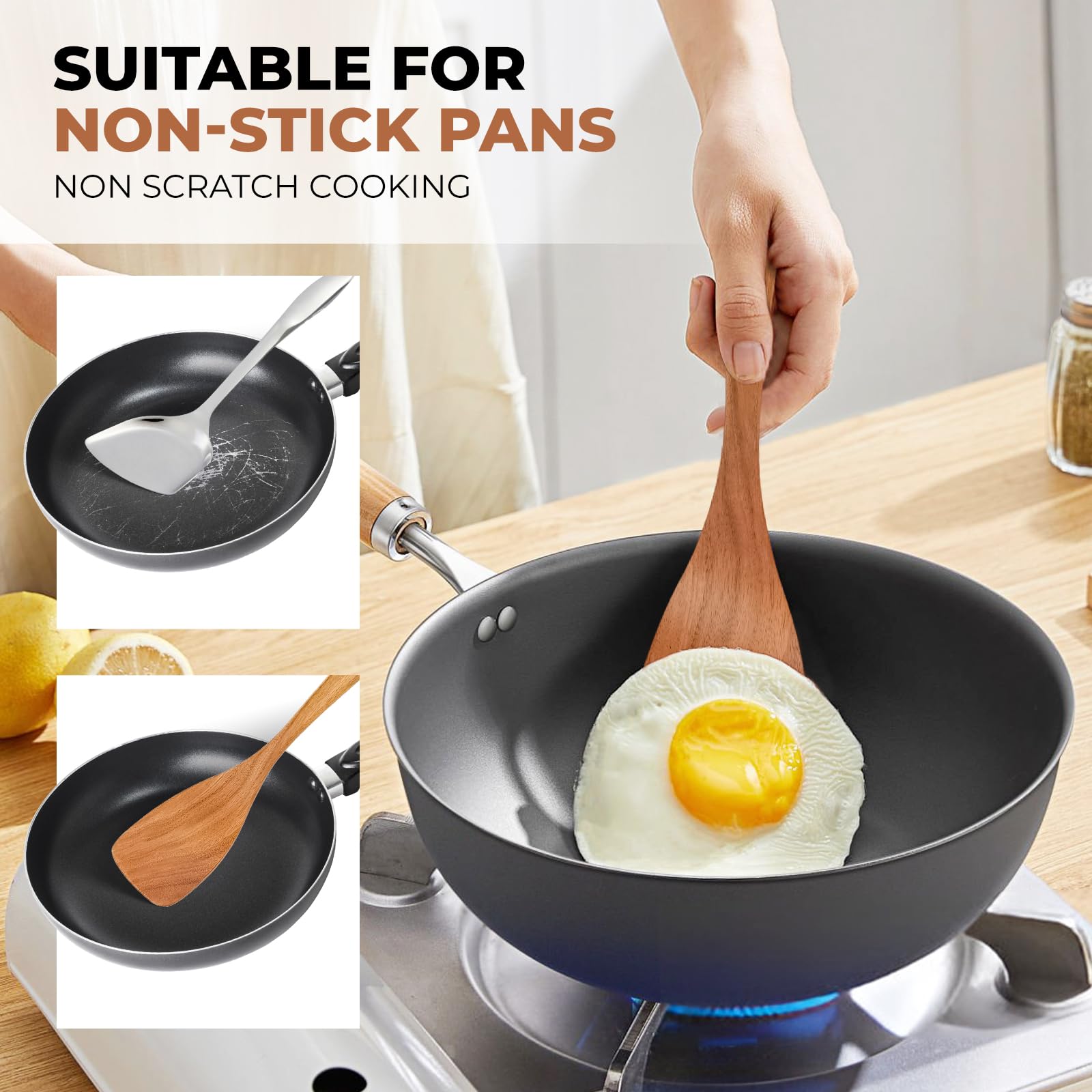 SPATUAMZ jeu complet de neuf pièces montrant variété et polyvalence