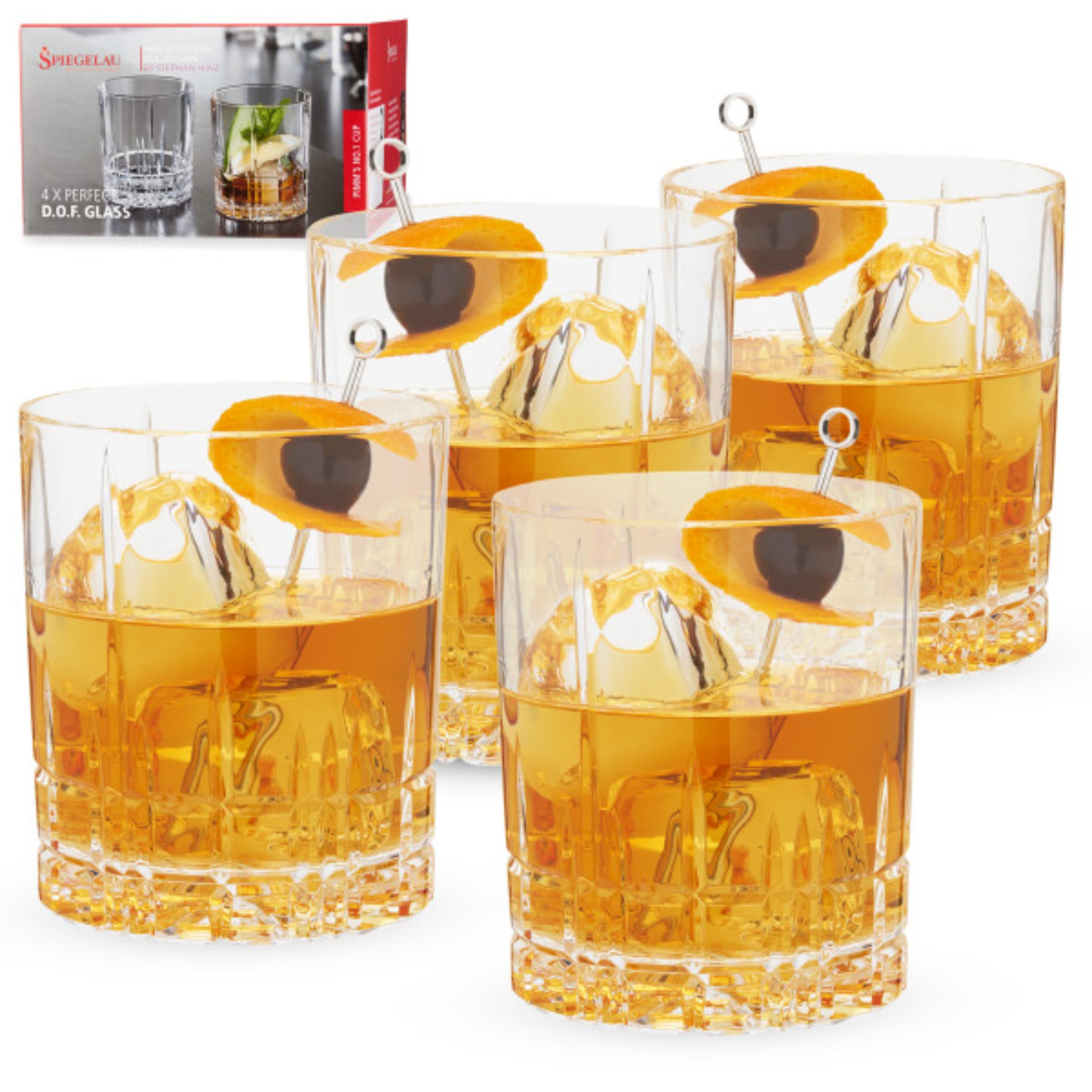 Spiegelau verre face en cristal sans plomb, présentation élégante et brillante