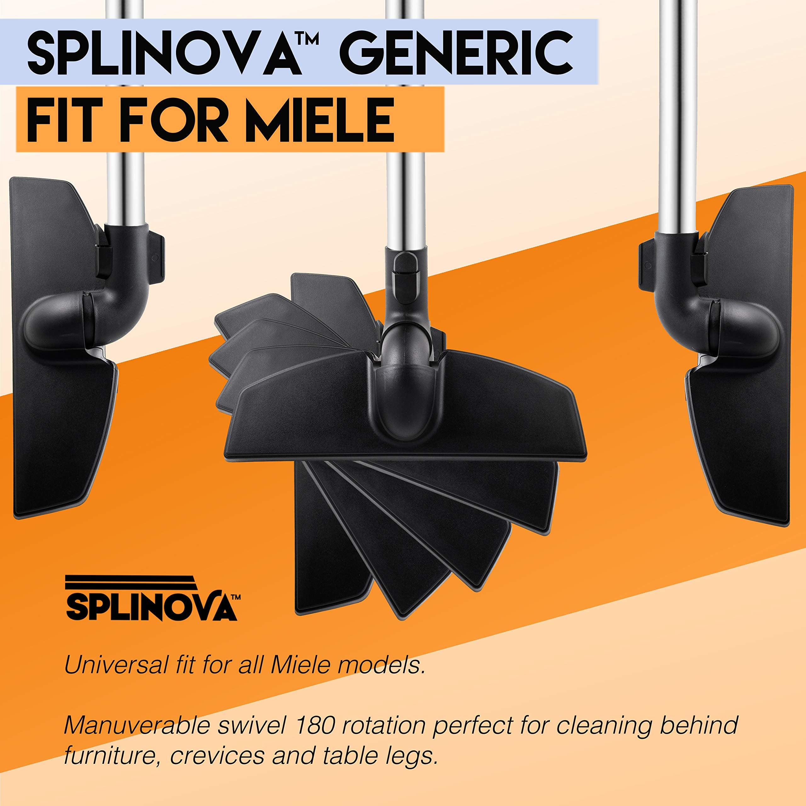 Splinova gros plan des poils imitation crin, douceur et efficacité de balayage
