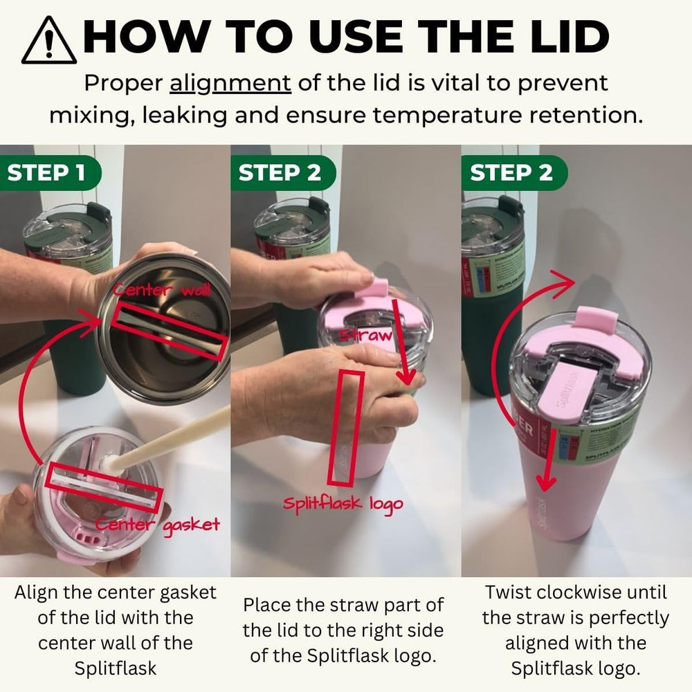 Splitflask installé dans porte‑gobelet de voiture, compatibilité confirmée