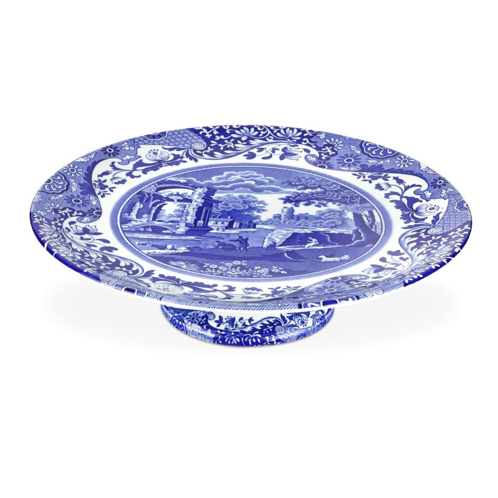 Spode présentoir face décor Blue Italian pour mise en valeur élégante