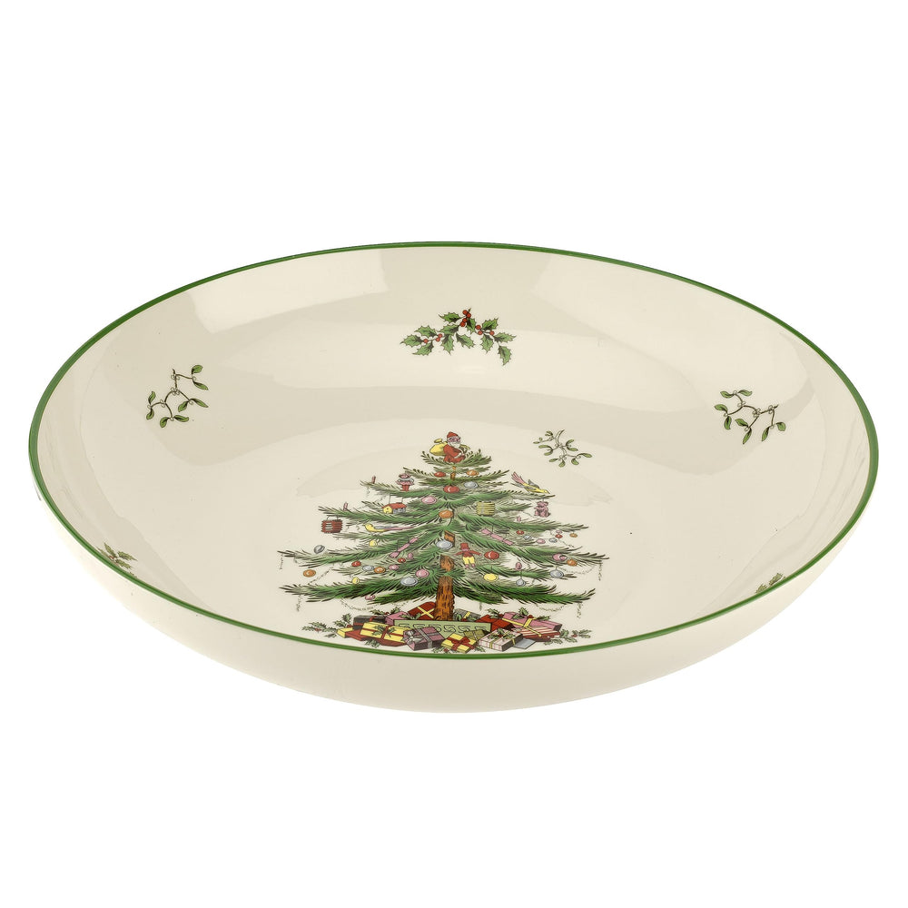 Bol Spode Christmas Tree utilisé sur table festive pour partages conviviaux
