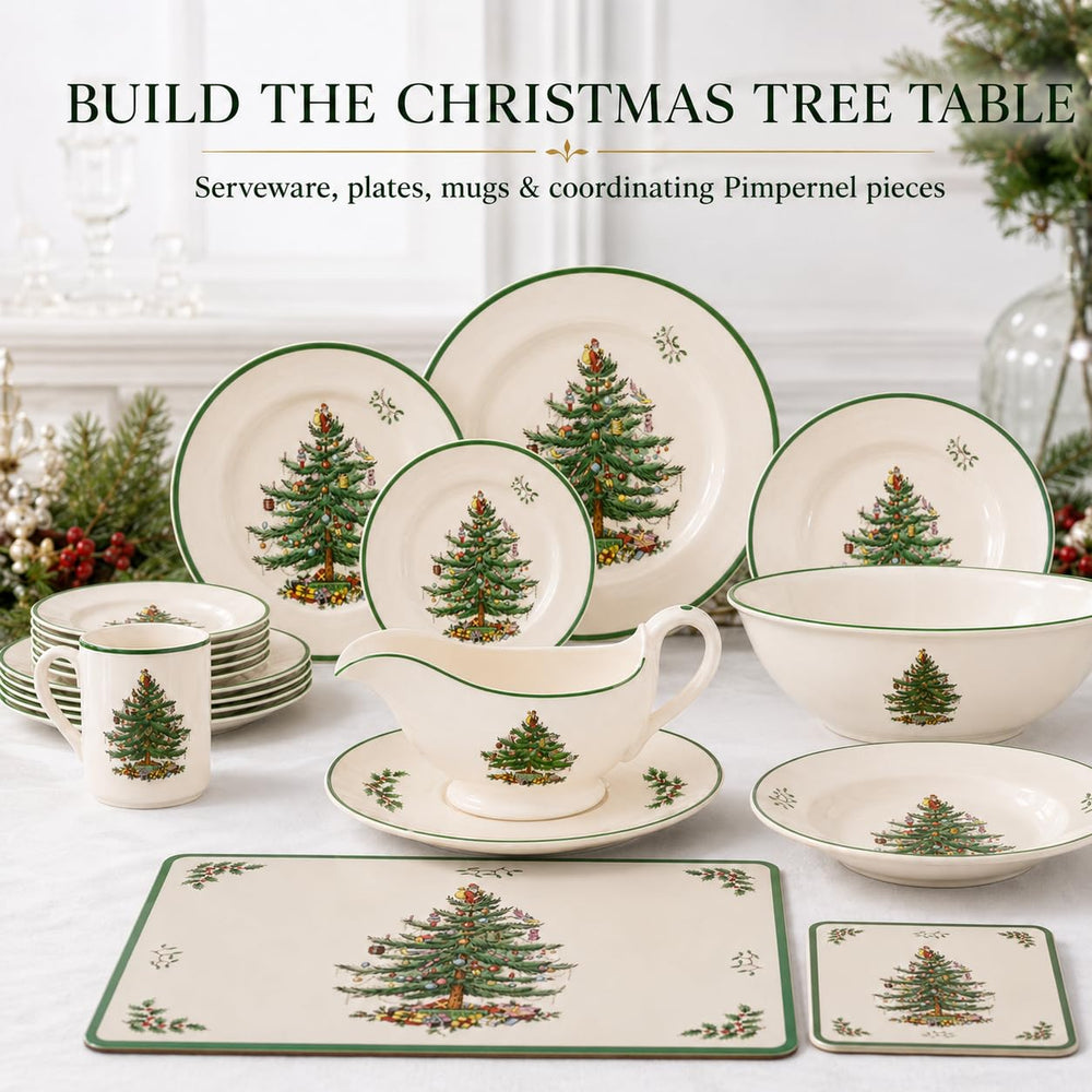 Comparaison d'échelle Spode montrant taille 9 oz pratique et portionnable