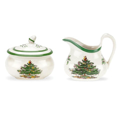 Spode bol sucre et couvercle montrant le motif Noël, apporte charme festif