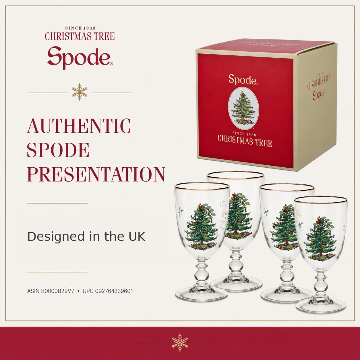 Spode vue large table de Noël, ensemble cohérent pour réceptions