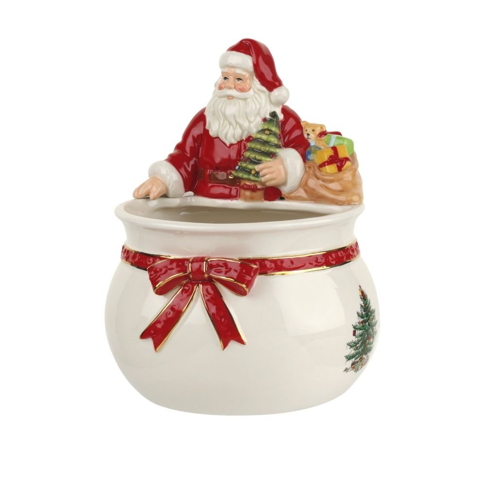 Spode coupe Père Noël vue avant montrant détails peints et finition artisanale