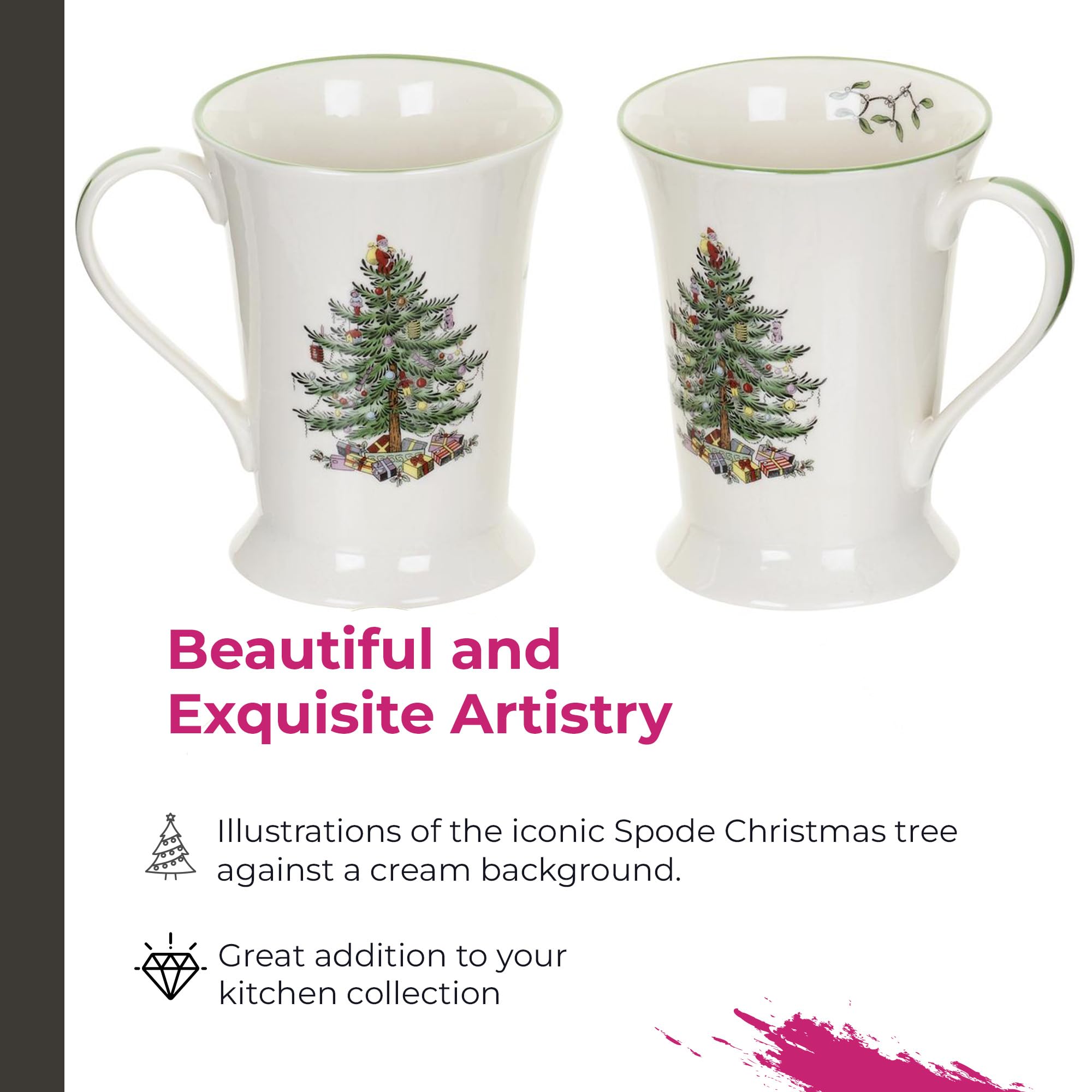 Spode Pimpernel ensemble de quatre tasses et sous‑verres pratique