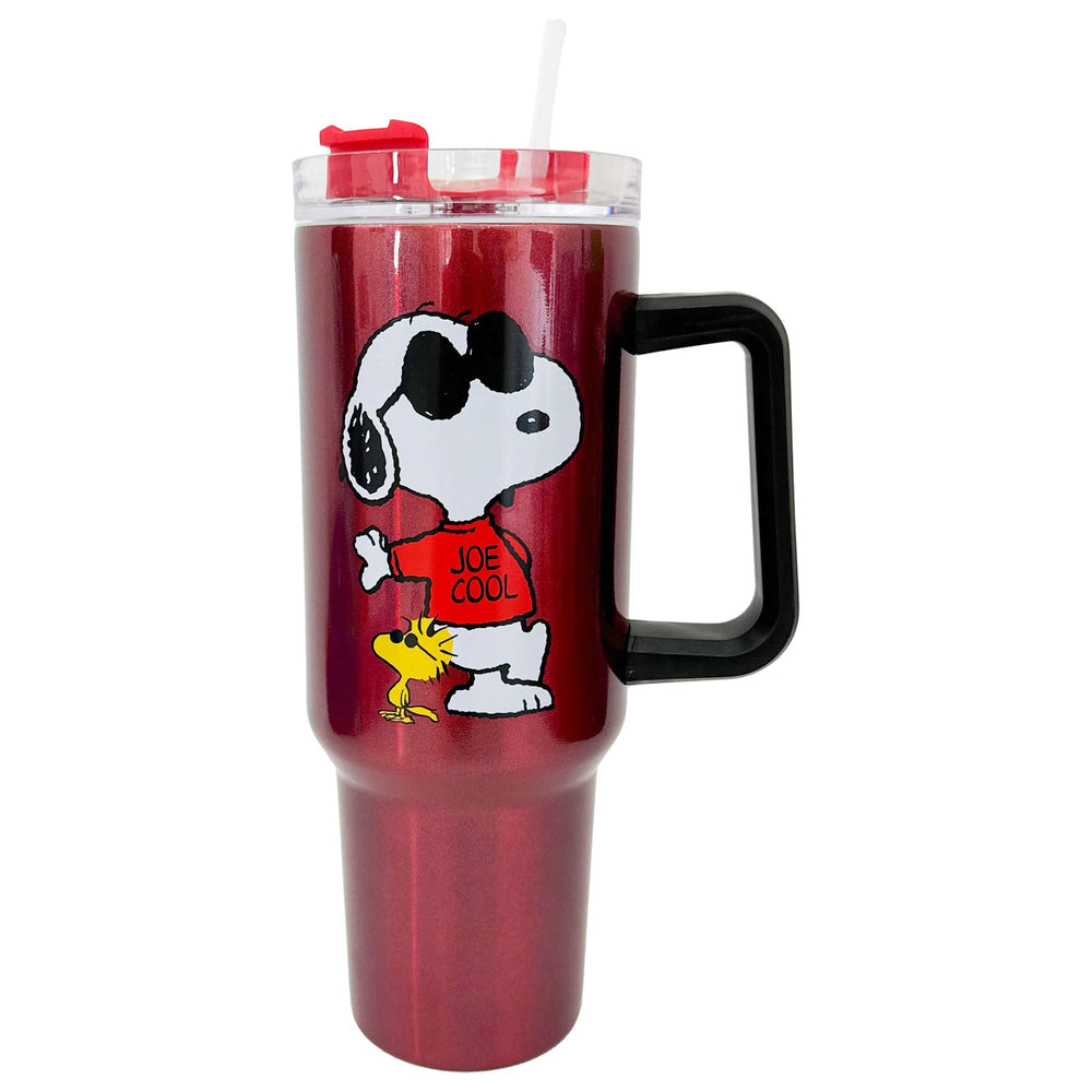 Spoontiques Peanuts vue avant montrant design Joe Cool et prise sûre