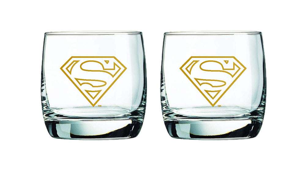 Spoontiques verre Superman face avant montrant design et élégance