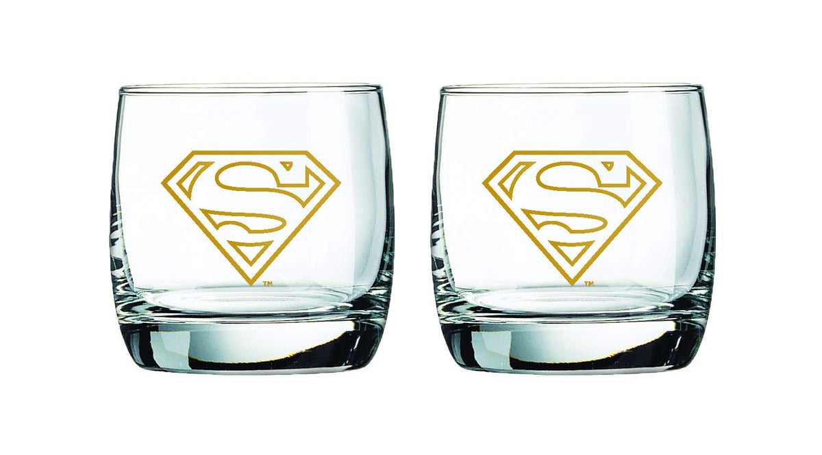Spoontiques verre Superman face avant montrant design et élégance