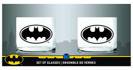 Spoontiques gros plan sur impression du logo Batman, netteté et contraste