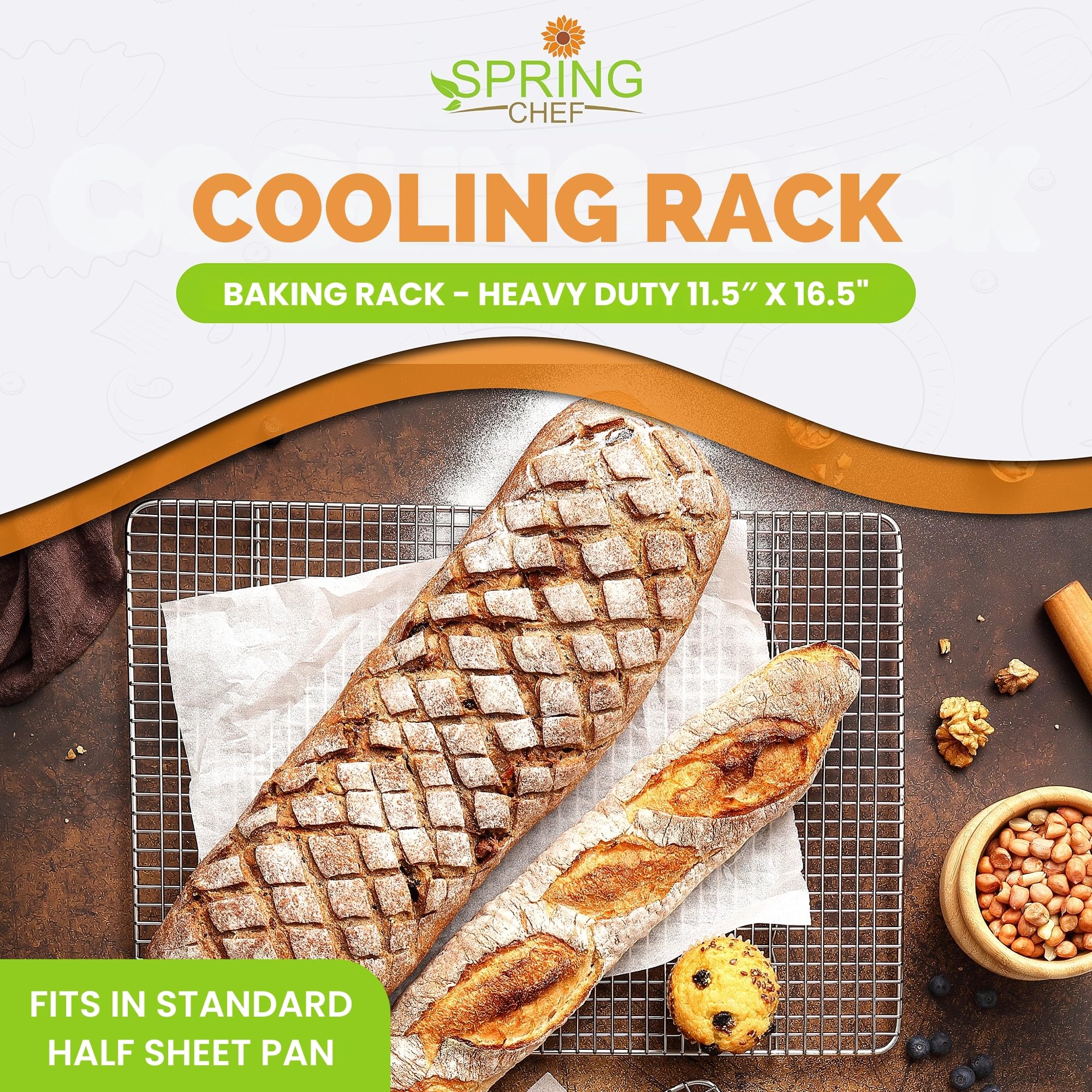 Spring Chef gros plan sur acier inox 18/8 illustrant robustesse et sécurité