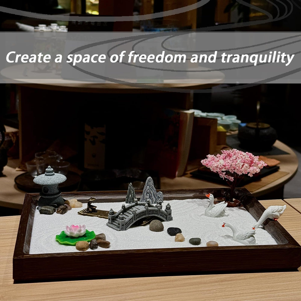 SRAYW jardin zen complet sur bureau, crée coin méditation serein